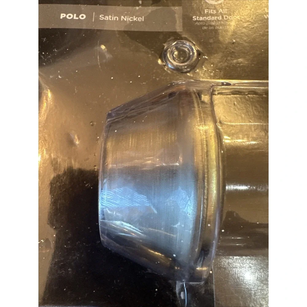 Kwikset 96900-320 Polo Entry Knob & Single Cylinder Deadbolt Combo Satin Nickel